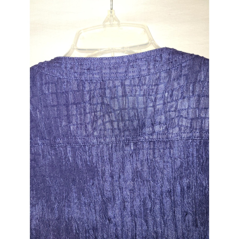 Ruby Rd Jacket 12 Cobalt Button Up Crop Pockets T… - image 15